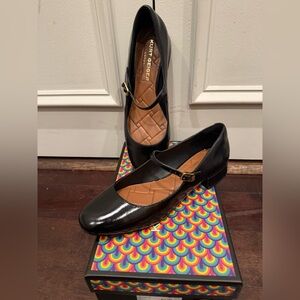 Kurt Geiger Black Patent Mary Jane Flats